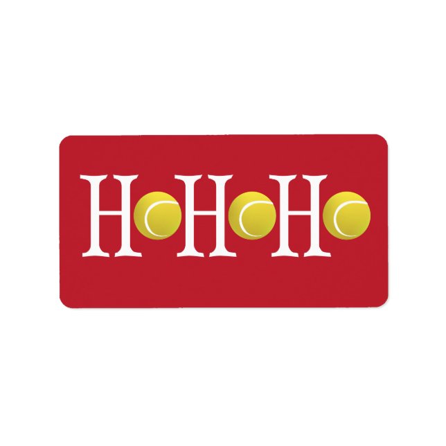 HO-HO-HO - Customise background Label (Front)