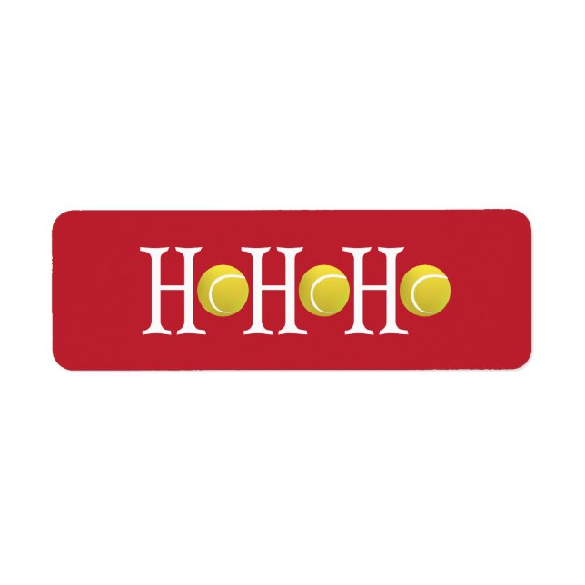 HO-HO-HO - Customise background Return Address Label (Front)