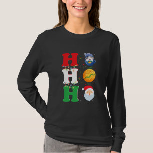 ho ho ho Cute Cat Candy Santa Christmas T-Shirt