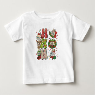 Ho Ho Ho Cute Christmas Monster Characters Tee