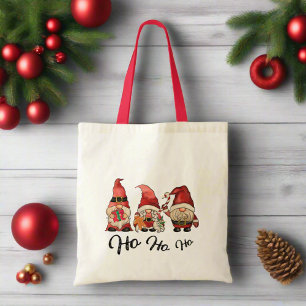 Ho Ho Ho ! Cute Nordic Gnomes Christmas  Tote Bag