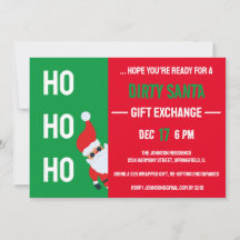 HO HO HO Dirty Santa Gift Exchange Christmas Party