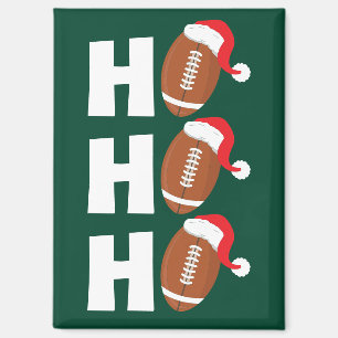 Ho Ho Ho Football Funny Christmas Season Humour Magnet
