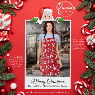 Ho, Ho, Ho Fun Christmas Design Apron