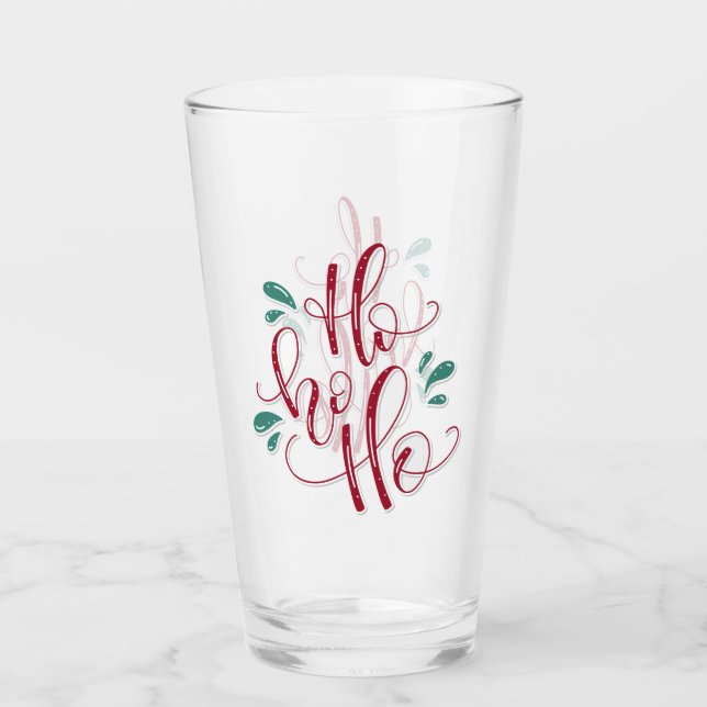 Ho Ho Ho Glass (Front)