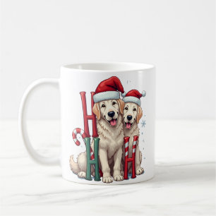 Ho Ho Ho Great Pyrenees Dog Lover Christmas Santa  Coffee Mug