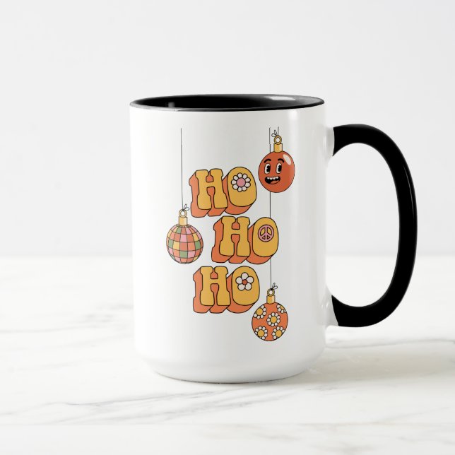 Ho Ho Ho - Groovy Christmas Cheer Mug (Right)