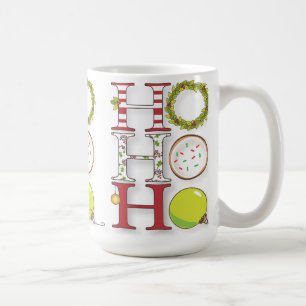 HO HO HO Happy Holiday Christmas Cheer Coffee Mug