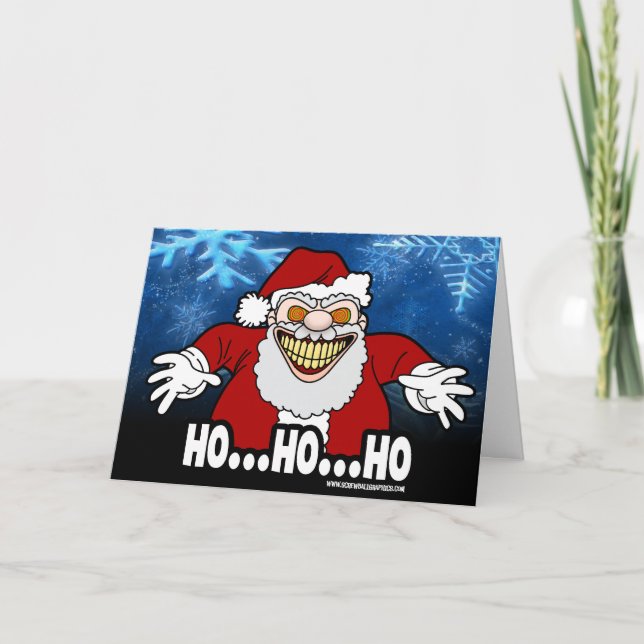 HO HO HO! Have Yourself a Scary Little Christmas Card (Front)
