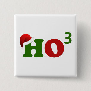 Ho Ho Ho Ho3 15 Cm Square Badge