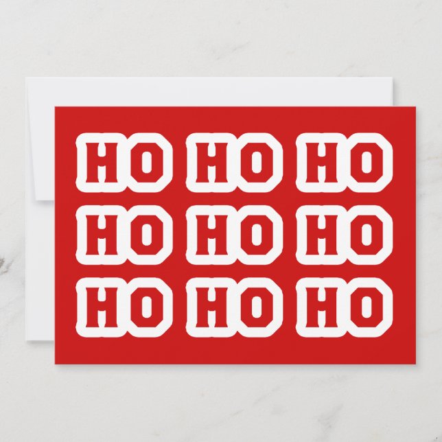 HO HO HO HOLIDAY CARD (Front)