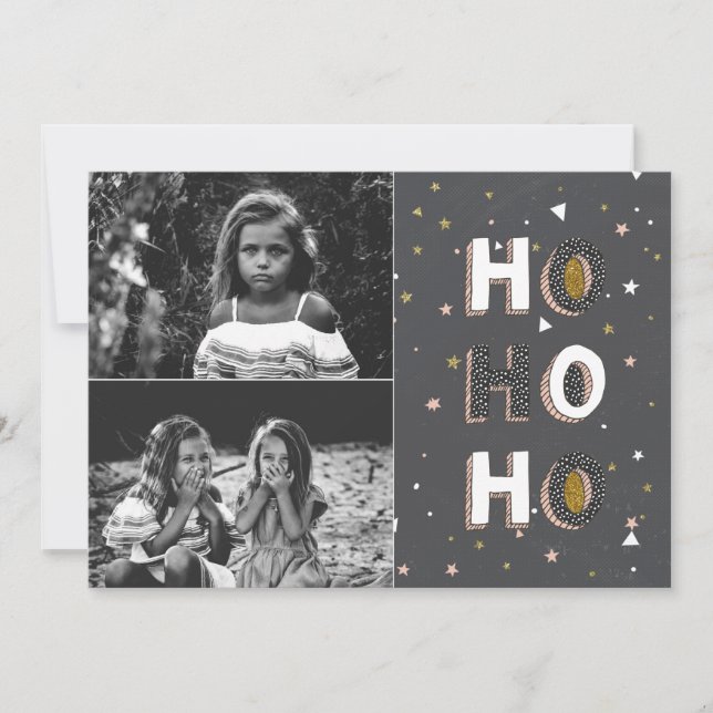 Ho Ho Ho Holiday Card (Front)