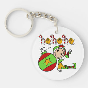 Ho Ho Ho Holiday Elf Key Ring