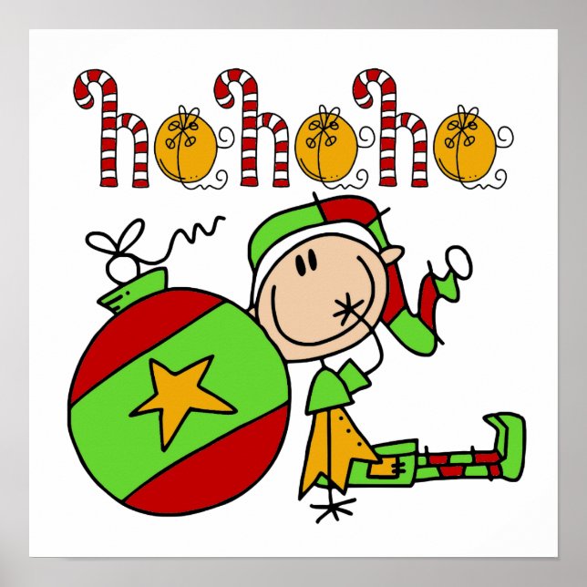 Ho Ho Ho Holiday Elf Poster (Front)