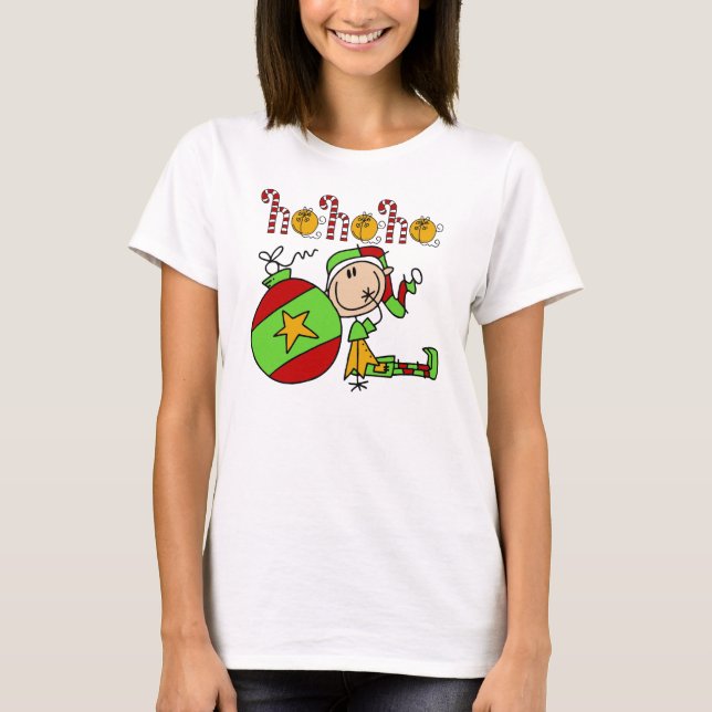 Ho Ho Ho Holiday Elf T-Shirt (Front)