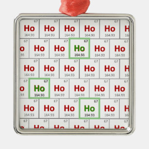 "Ho Ho Ho" Holiday Periodic Table Ornament