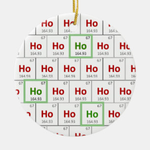 "Ho Ho Ho" Holiday Periodic Table Ornament
