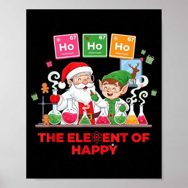 Ho Ho Ho Holmium Chemistry Element 67 Meme Of Peri Poster (Front)