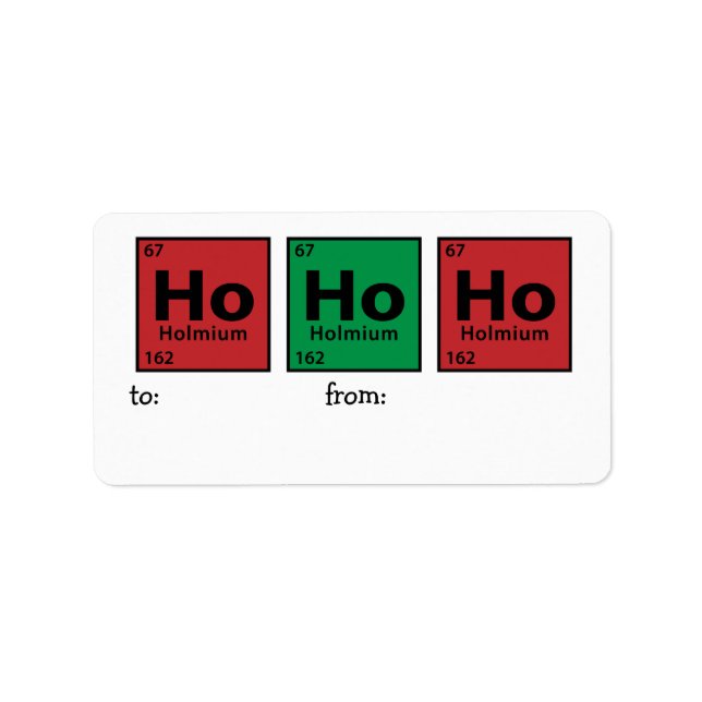 Ho Ho Ho Label (Front)