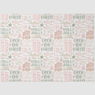 Ho Ho Ho Let It Snow Deck The Halls Christmas Tissue Paper