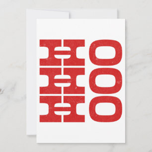 Ho Ho Ho (letterpress style) Groupon Holiday Card