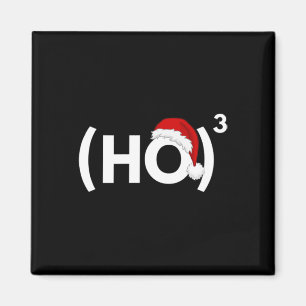 Ho Ho Ho Math Mathematics Physics Christmas Magnet