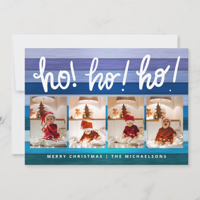 HO HO HO Merry Christmas Add Photos (Front)