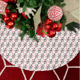 Ho Ho Ho: Merry Christmas Brushed Polyester Tree Skirt