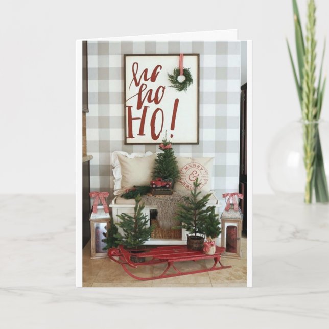 **HO HO HO MERRY CHRISTMAS** CARD (Front)