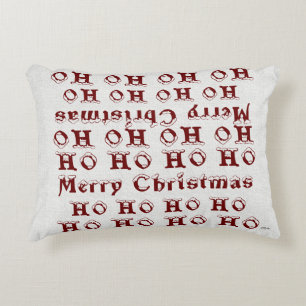 HO HO HO Merry Christmas Decorative Cushion