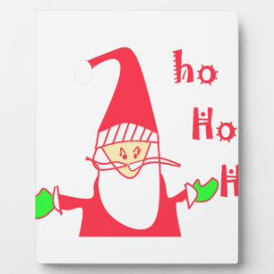 Ho Ho Ho Merry Christmas From Santa.png Plaque