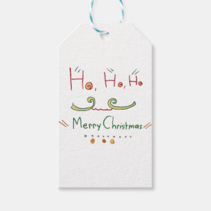 HO HO HO Merry Christmas Gift Tag