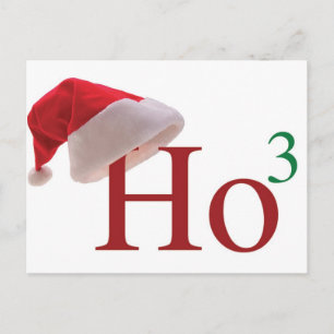Ho Ho Ho Merry Christmas Holiday Postcard