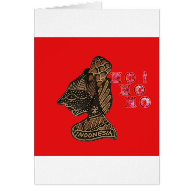 Ho Ho Ho! Merry Christmas Indonesia cute retro vin (Front)
