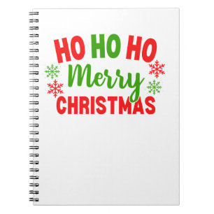 HO HO HO MERRY CHRISTMAS NOTEBOOK
