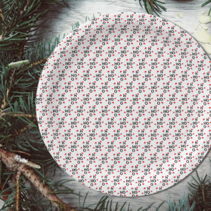 Ho Ho Ho: Merry Christmas Paper Plate