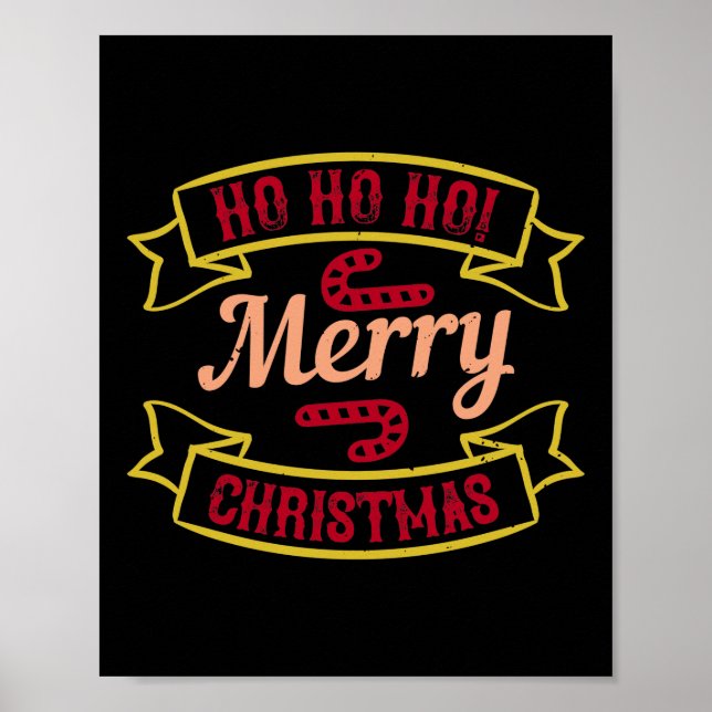Ho Ho Ho! Merry Christmas Poster (Front)