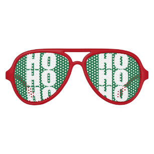 Ho Ho Ho Merry Christmas Santa Claus party shades