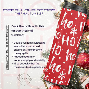 Ho-Ho-Ho Merry Christmas Thermal Tumbler