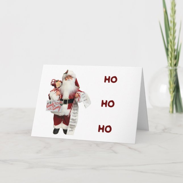 **HO HO HO & MERRY CHRISTMAS TO YOU** CARD (Front)