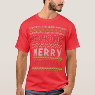 Ho Ho Ho Merry Christmas Ugly Sweater Pajama Xmas 