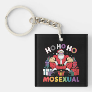 Ho Ho Ho Mosexual Gay Santa LGBT Gay Pride Xmas Key Ring