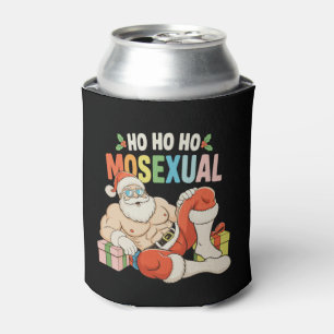Ho Ho Ho Mosexual Gay Santa LGBT Pride Christmas Can Cooler