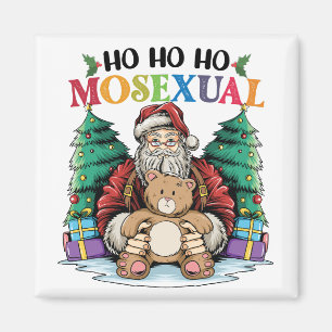 Ho Ho Ho Mosexual Gay Santa LGBTQ Gay Christmas  Magnet