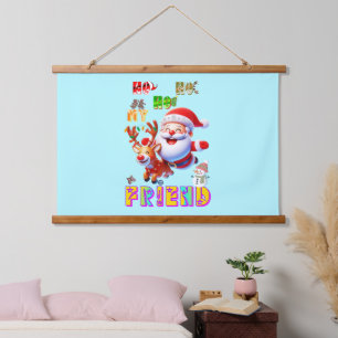 Ho Ho Ho My Dear Friend Hanging Tapestry