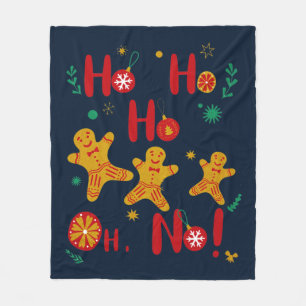 Ho Ho Ho Oh No! T-Shirt  Fleece Blanket