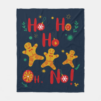 Ho Ho Ho Oh No! T-Shirt  Fleece Blanket