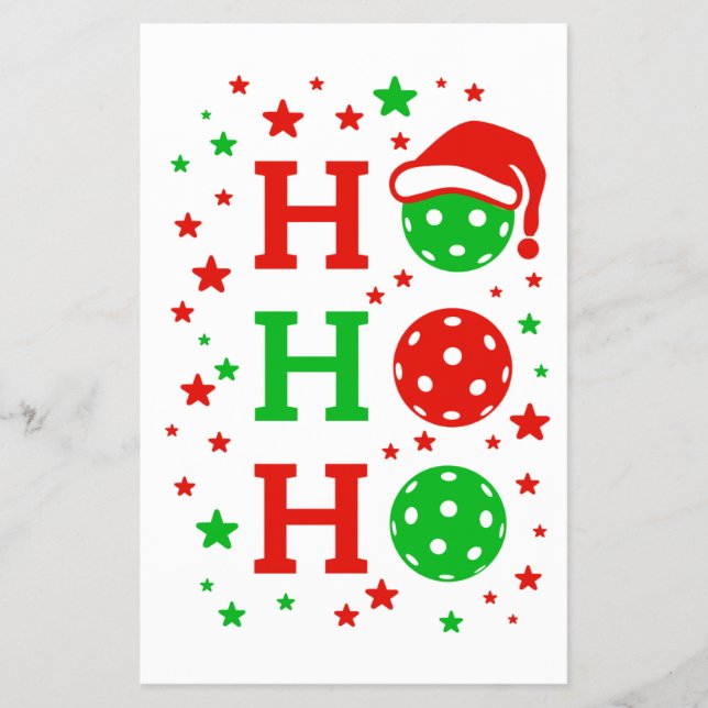 Ho Ho Ho Pickleball – Funny Christmas Sports  Flyer (Front)