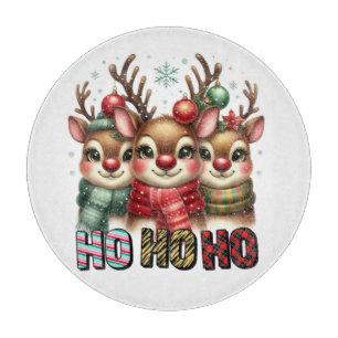 Ho ho ho Reindeer Cutting Board