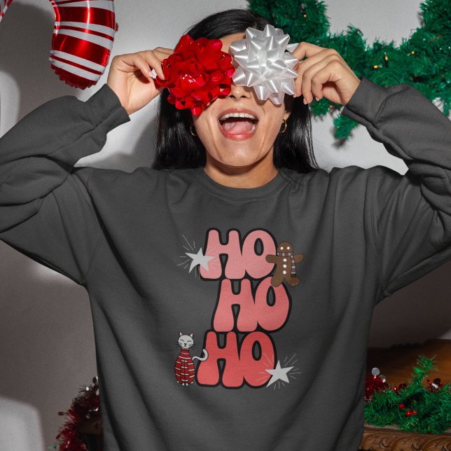 HO HO HO Retro Christmas  Sweatshirt (Creator Uploaded)